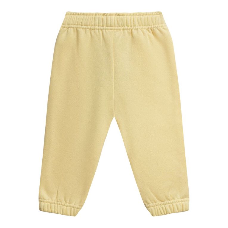 Young Original Babies' Plain Trackpants, Yellow Light, hi-res