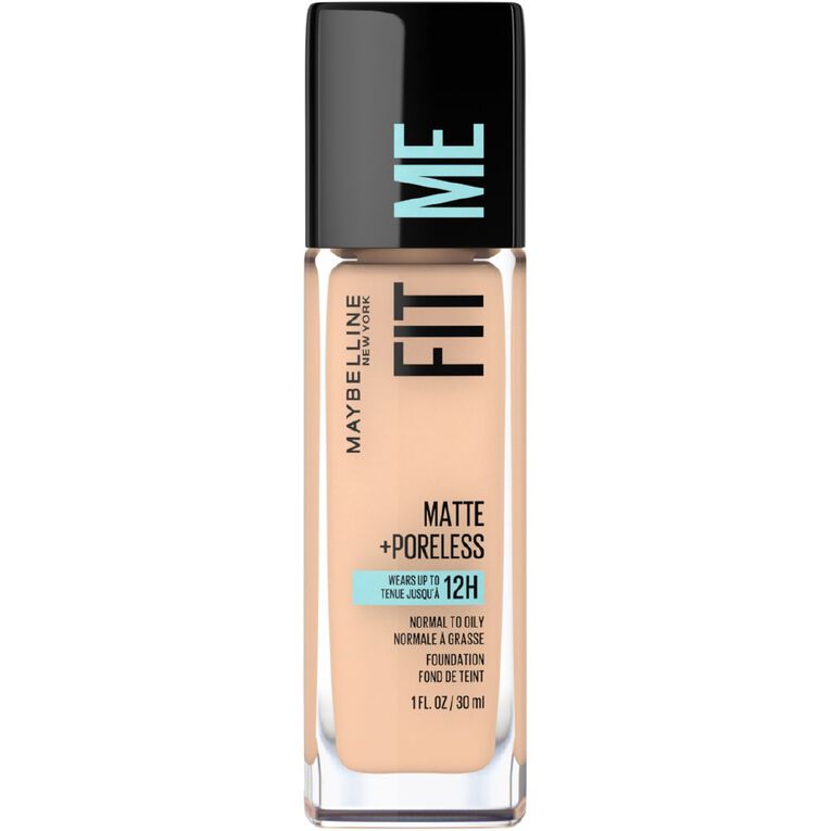 Maybelline Fit Me Matte & Poreless Liquid Foundation - Soft Sand 124, , hi-res