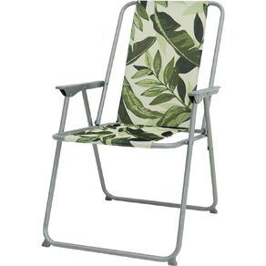 Living & Co Spring Tension Chair Leaf Print