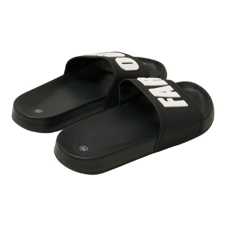 H&H Women's Kiwiana Slides, Black, hi-res