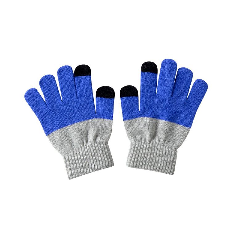 Young Original Kids' 3 Pack Gloves, Blue Mid, hi-res
