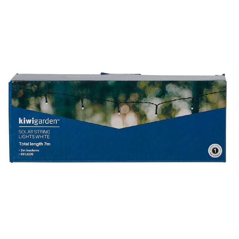 Kiwi Garden Solar String Lights White 50 LED, , hi-res