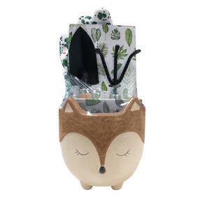 Snazzee Ceramic Fox Pot Tool Glove Set