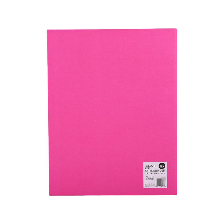 WS WS Colour Pop 2D Ringbinder Pink, , hi-res