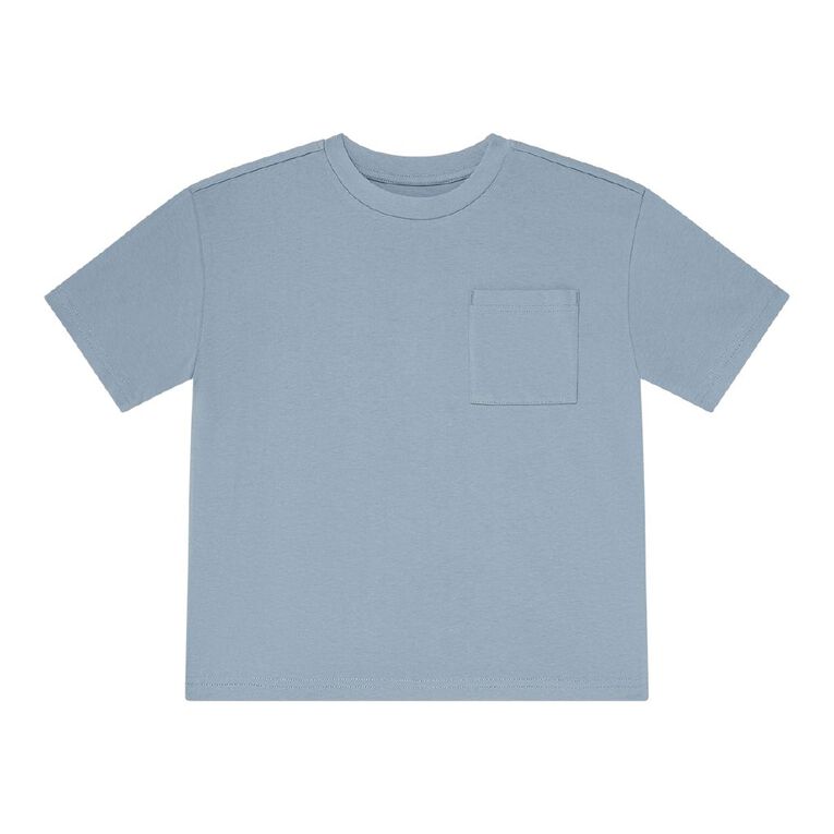 Young Original Short Sleeve Relaxed Pocket Tee, Blue Mid, hi-res