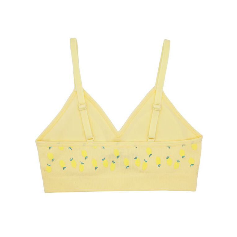 Clio Teen Lemon Seamfree Padded Bralette, Yellow Dark, hi-res