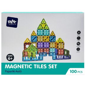 Play Studio Magnetic Tiles 100 Pieces Set