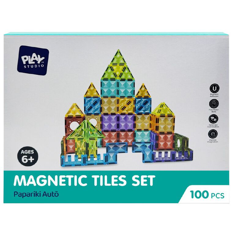 Play Studio Magnetic Tiles 100 Pieces Set, , hi-res