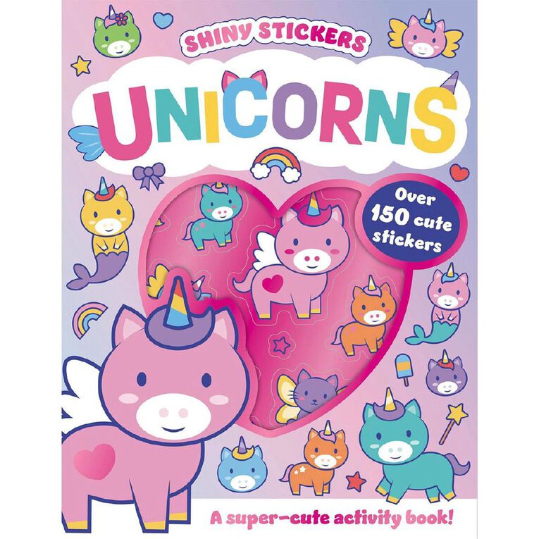Shiny Sticker Activity: Unicorns, , hi-res