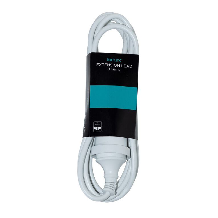 Tech.Inc Extension Lead - 3m 3m, , hi-res