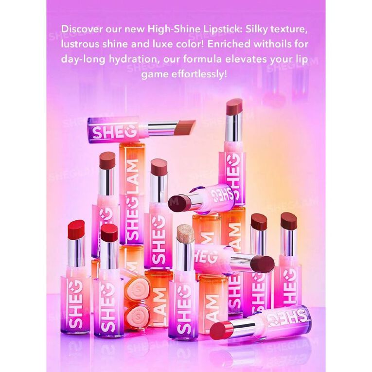 Sheglam Mirror Kiss High Shine Lipstick Own Your Shine 2.9g, , hi-res