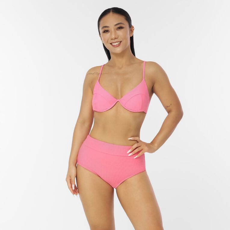 H&H Women's Underwire Bikini Top, Pink Mid, hi-res