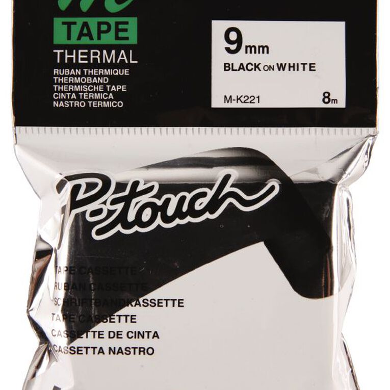 Brother Label Tape M-K221 9mm, , hi-res