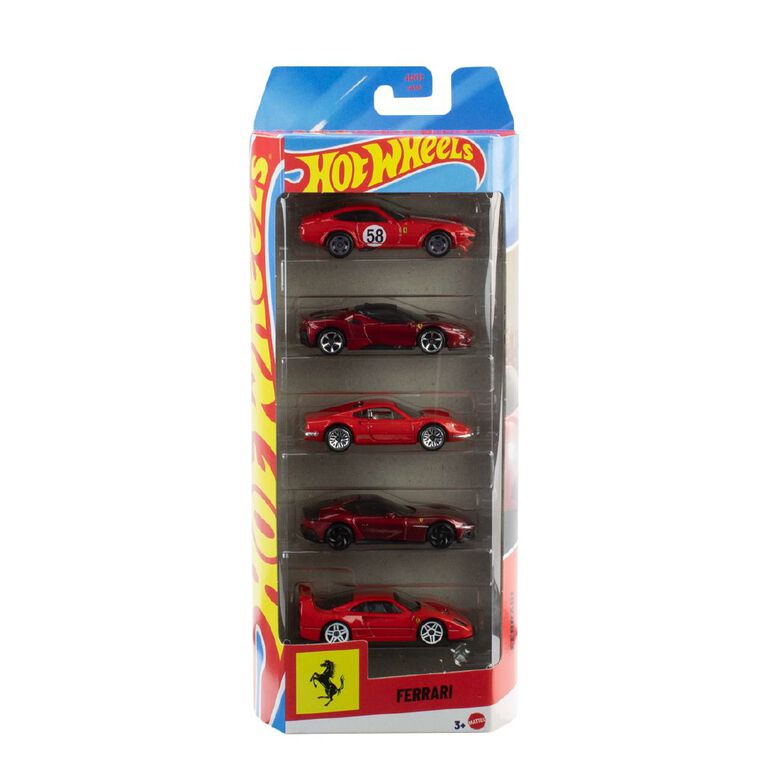 Hot Wheels Ferrari Diecast 5 Pack, , hi-res