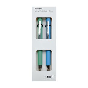 Uniti Kiwiana Metal Pen 2 Pack