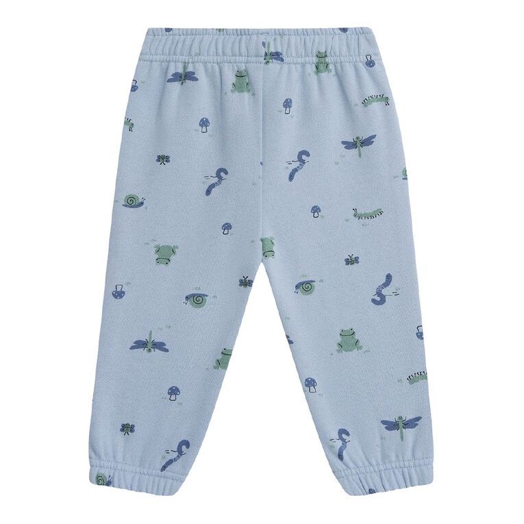 Young Original Babies' Printed Trackpants, Blue Light, hi-res