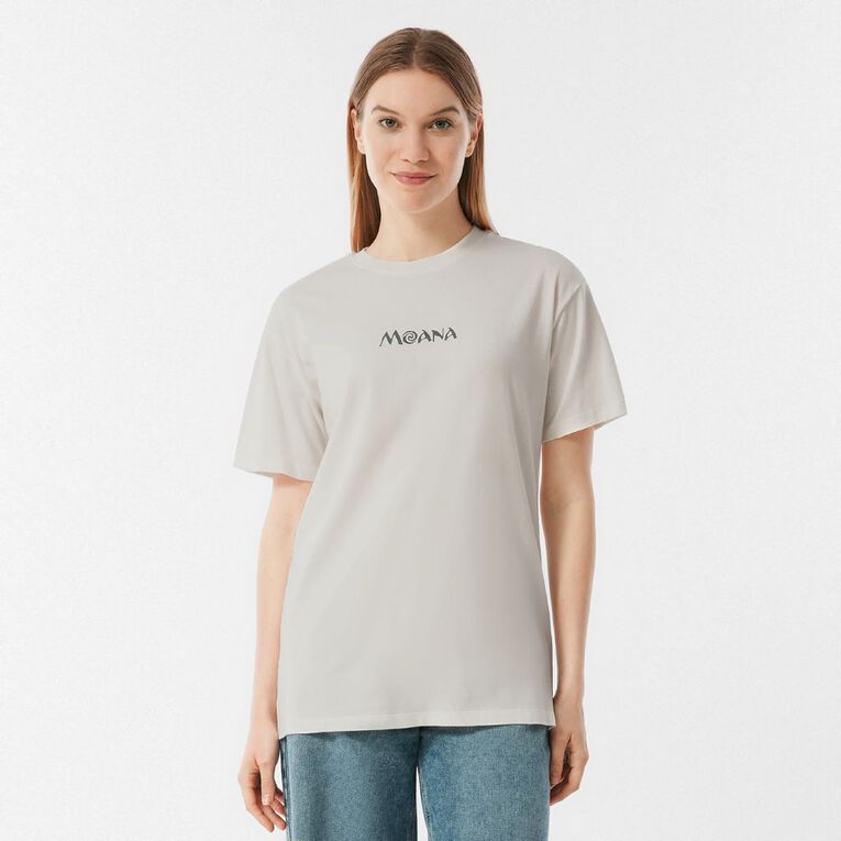 Moana Women's Short Sleeve Moana Stingray Print Tee, Cream, hi-res