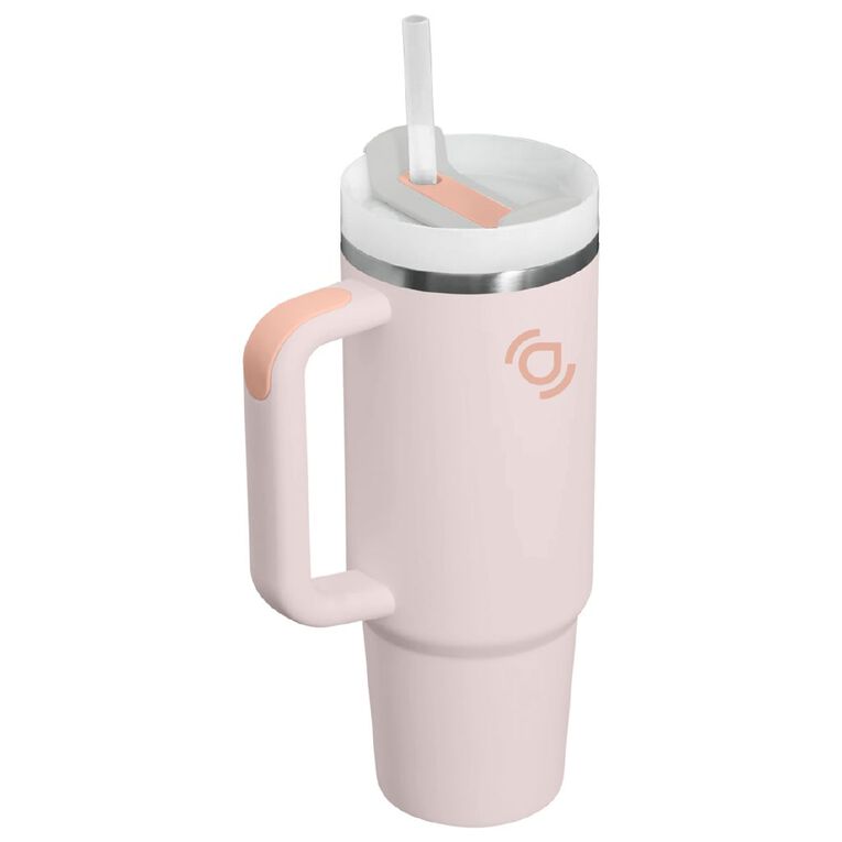 Seymours Stainless Steel Versa Cup with Straw Assorted 850ml, , hi-res