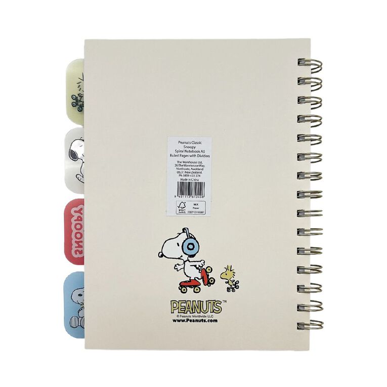 Peanuts A5 Spiral Notebook, , hi-res