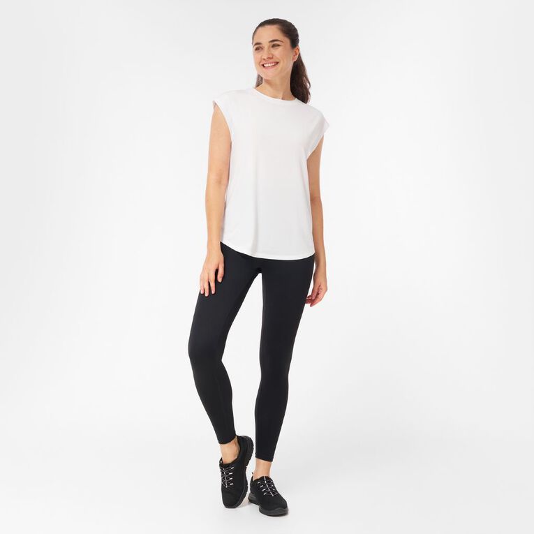 Active Intent Women's Mesh Back Tee, White, hi-res