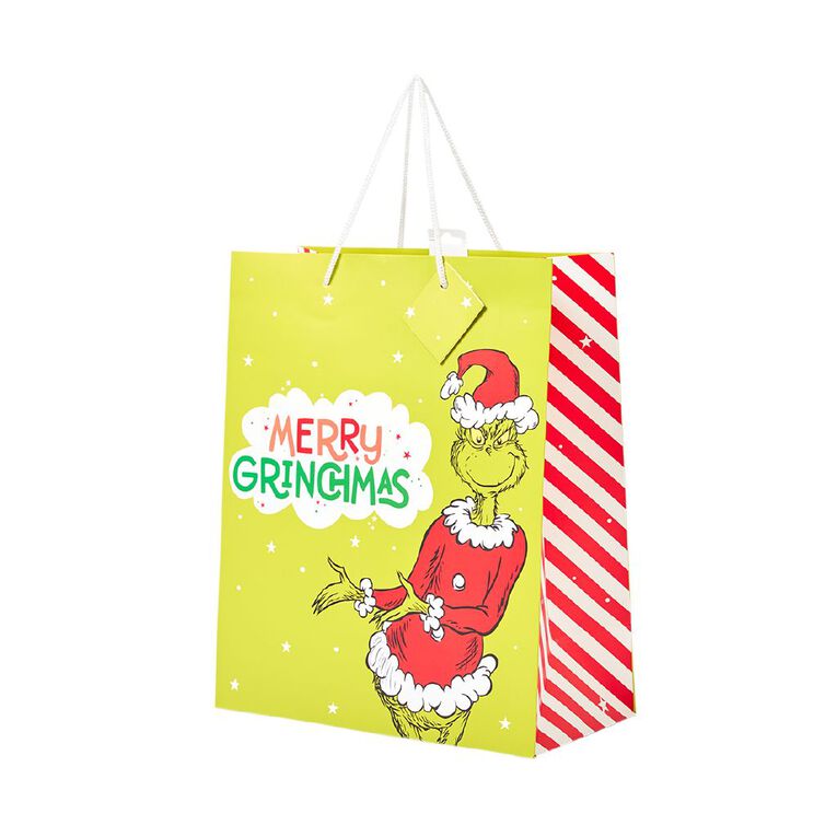 Grinch Christmas Gift Bag Assorted Large, , hi-res