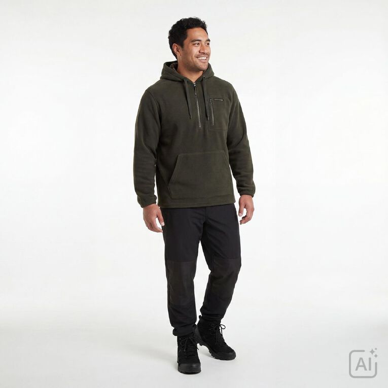 Back Country Adults' Printed Hooded Sweatshirt, Green Dark, hi-res