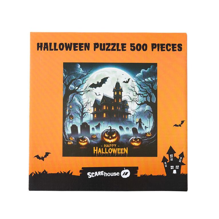 Scarehouse Halloween 500 Piece Puzzle, , hi-res