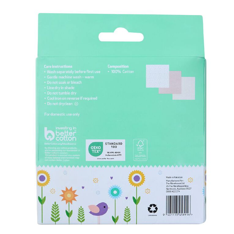 Babywise Muslin Wrap 3 Pack Sun, , hi-res