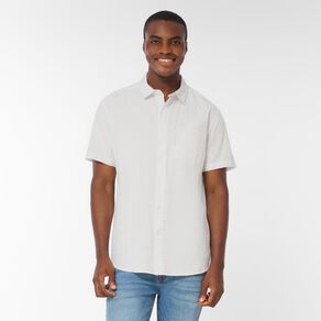 H&H Men's Short Sleeve Dobby Shirt