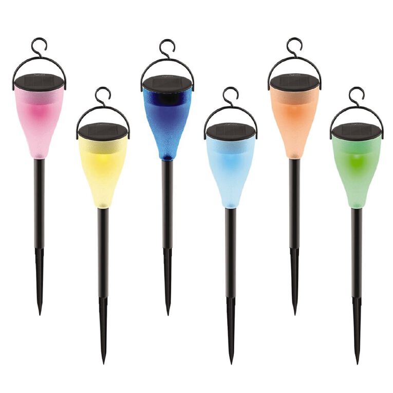 Kiwi Garden Solar Plastic Colour Light 4 Pack, , hi-res