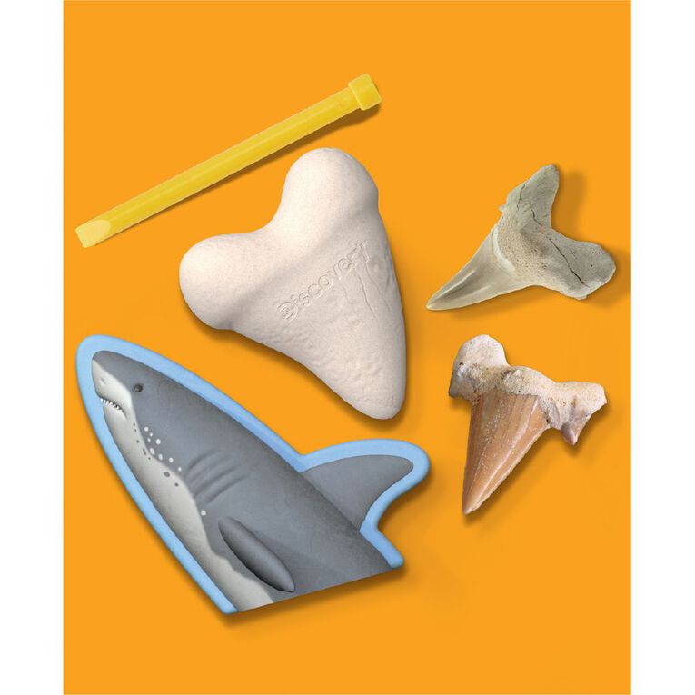 Discovery Kids Mindblown Excavation Kit Mini Unearthed Shark Teeth, , hi-res