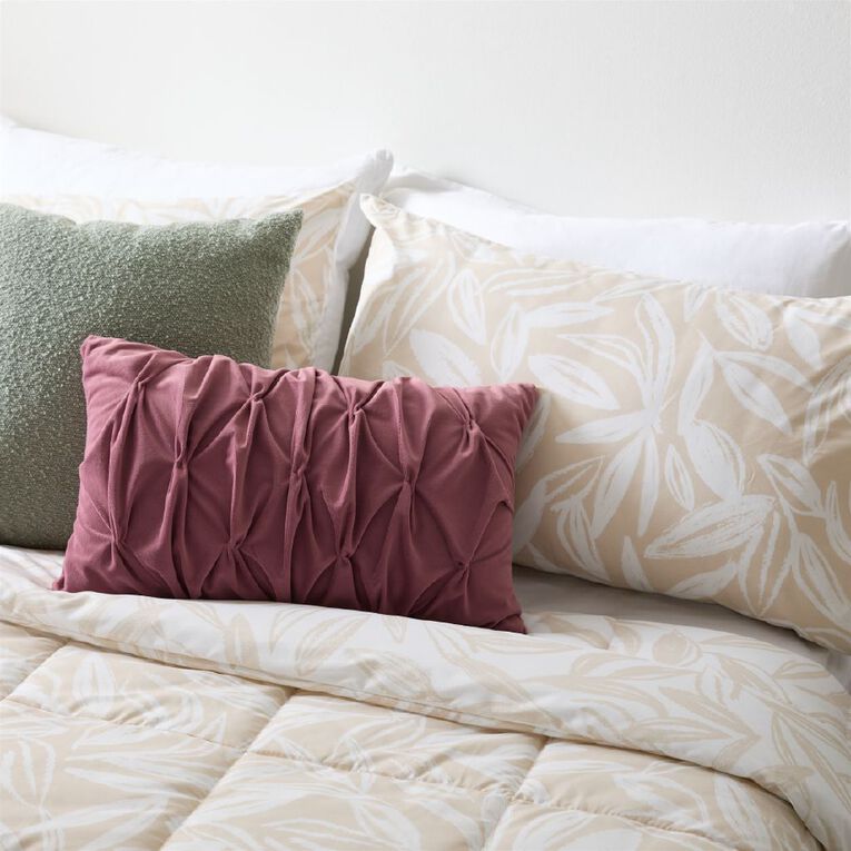Living & Co 3 Piece Comforter Set Retreat Natural King, , hi-res