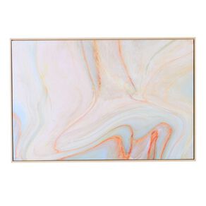 Living & Co Abstract Framed Canvas 60cm x 90cm