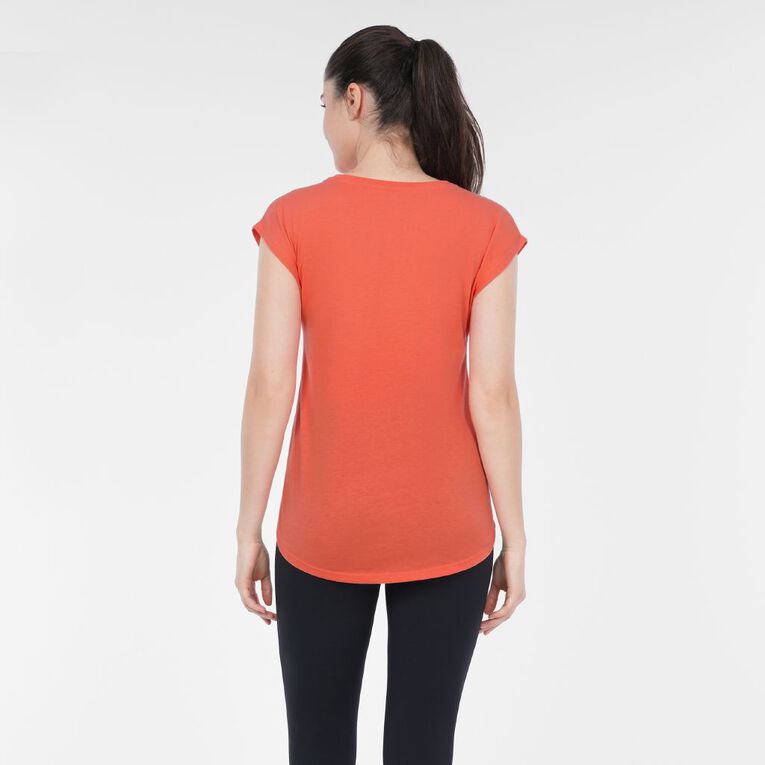 Active Intent Women's Crew Neck Tee, Red Mid, hi-res