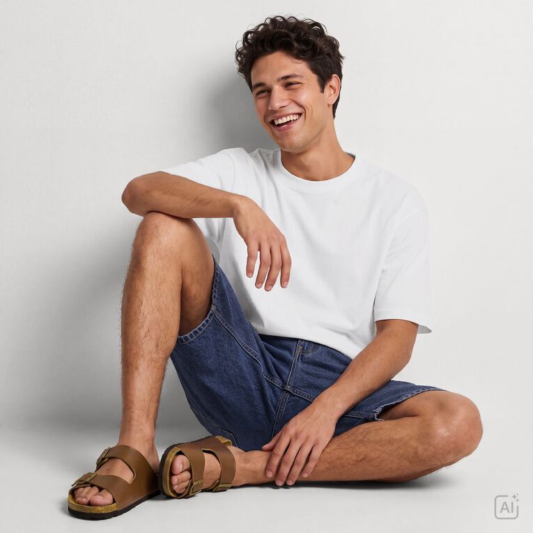 Garage Men's Relaxed Denim Shorts, Denim Mid, hi-res