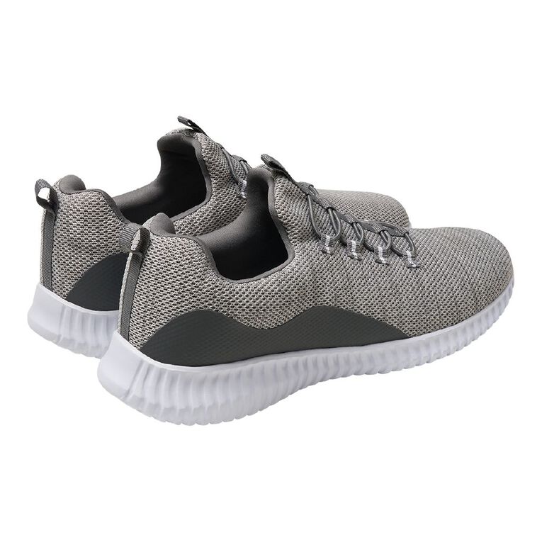 Active Intent Men's Bungee Cord Trainers, Grey, hi-res