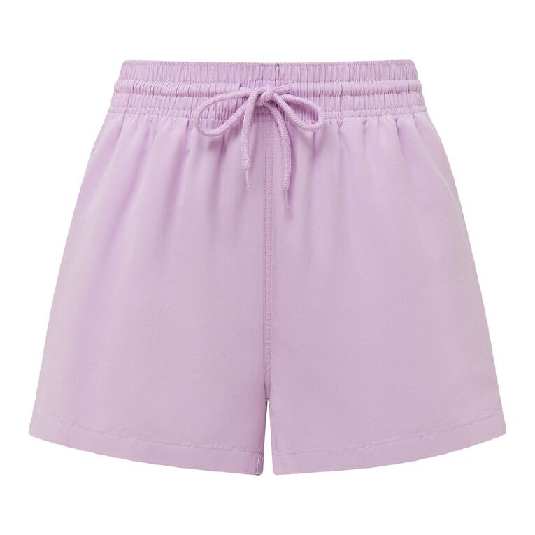H&H Women's Short Suede Boardshorts, Purple Light, hi-res