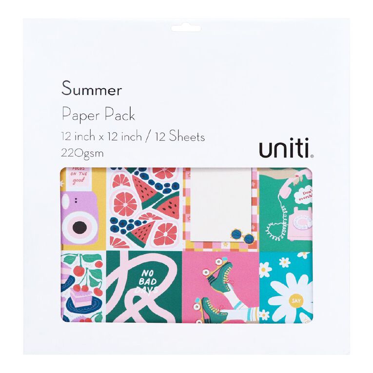 Uniti Summer 12 x 12in Paper Pad, , hi-res