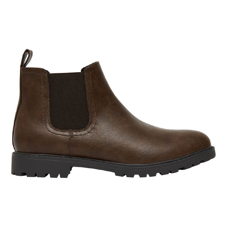 H&H Men's Clark Slip On Boots, Brown, hi-res