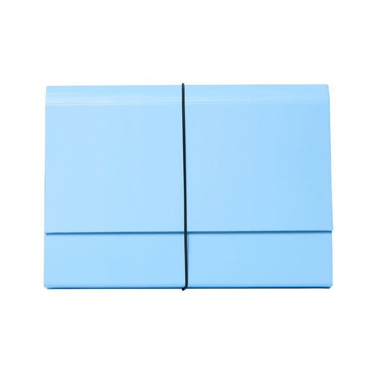 WS Expanding File 6 Pockets Blue A4, , hi-res