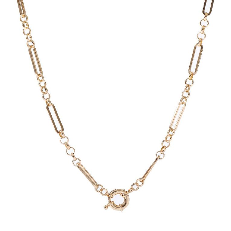 H&H Chain Clip Gold Necklace, , hi-res