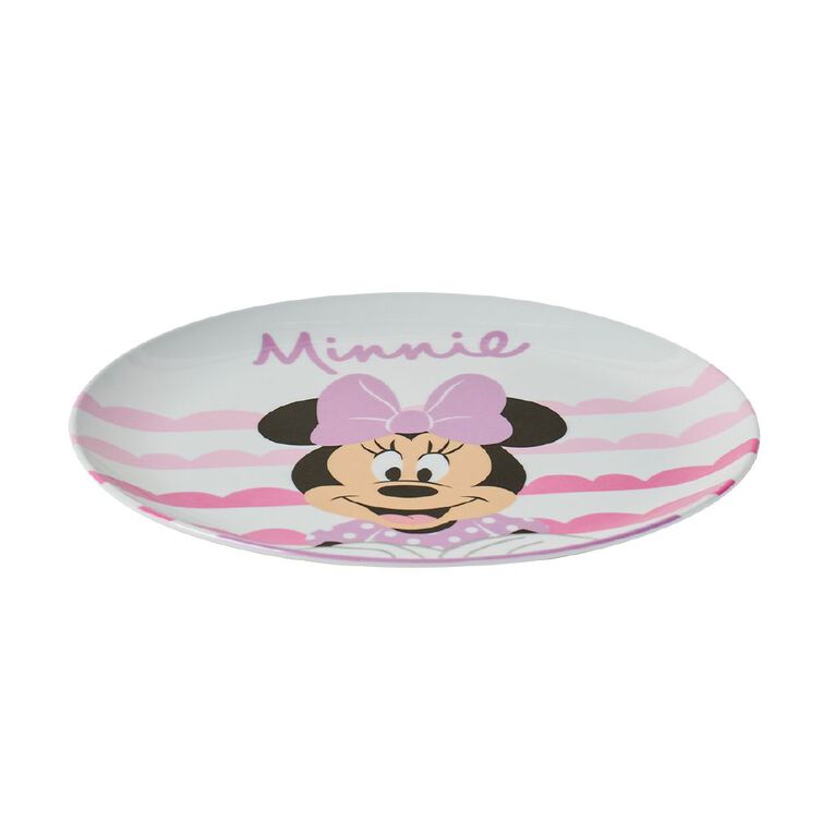 Minnie Mouse Melamine Plate Pink, , hi-res