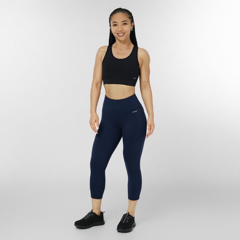 Active Intent Women's Cooldry Core Crop Leggings, Blue Dark, hi-res