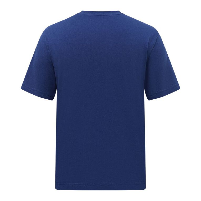H&H Men's Regular Fit Printed Tee, Blue Dark Off Grid, hi-res