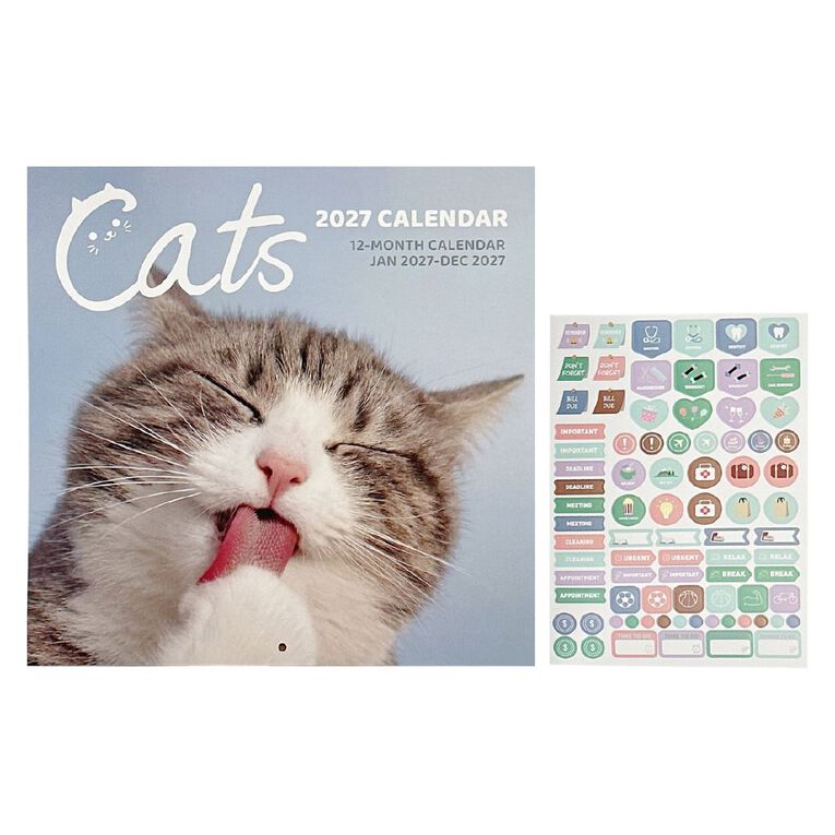 WS 2027 Calendar Cats, , hi-res