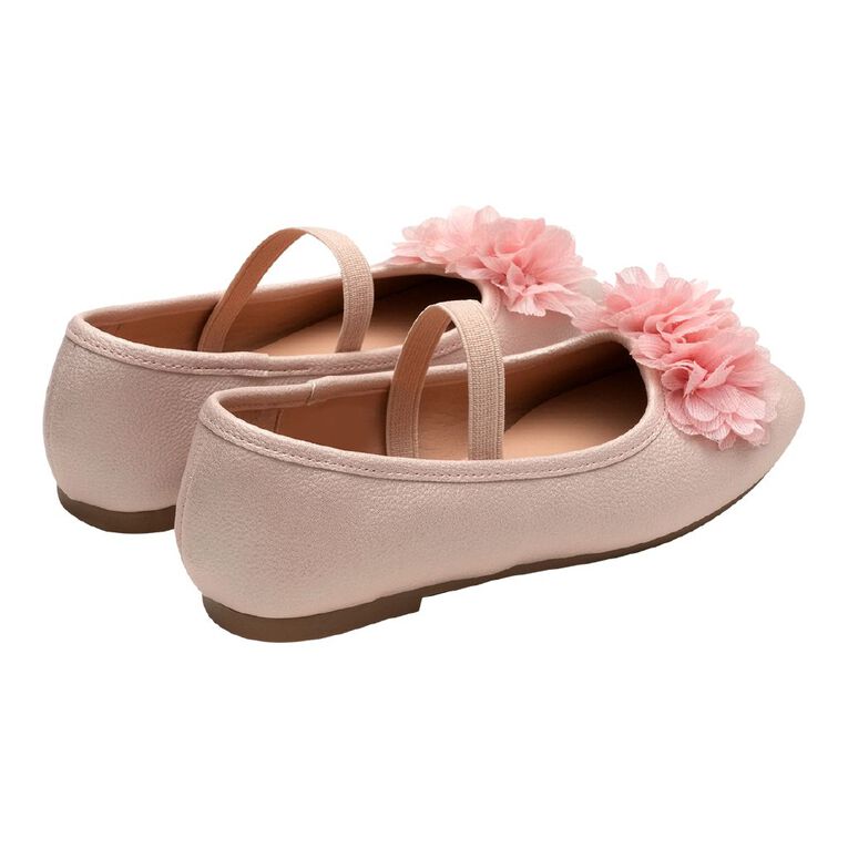 Young Original Senior Kids' Flora Ballet Shoes, Pink, hi-res