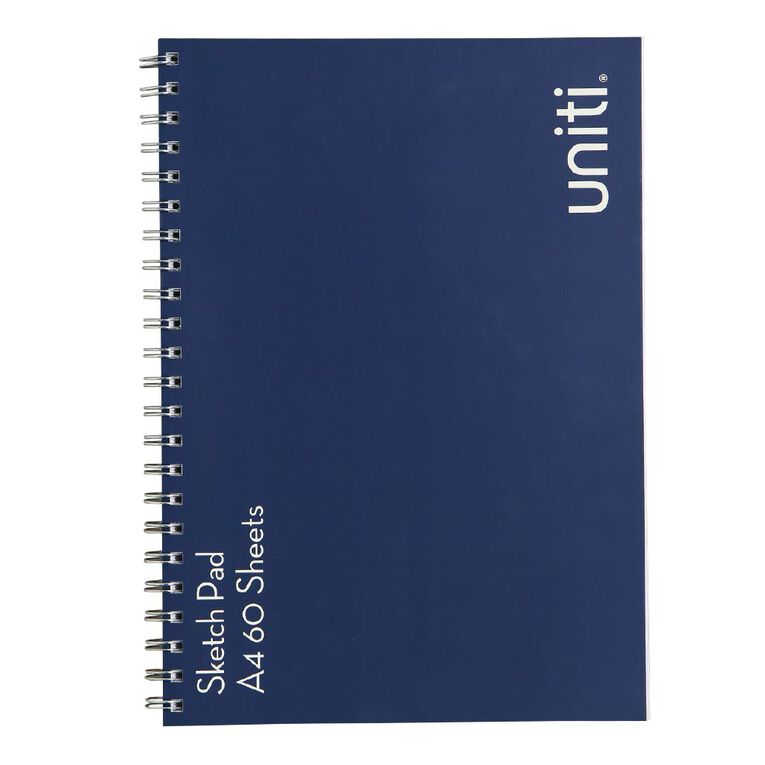 Uniti Spiral Sketch Pad 60 Sheets A4, , hi-res