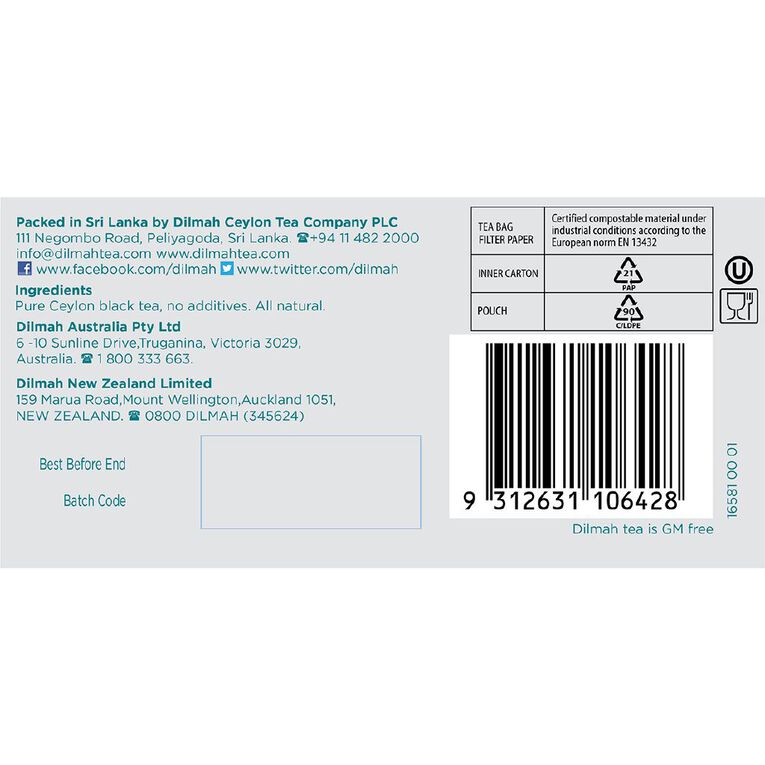 Dilmah Premium Tagless Tea Bags 100 Pack, , hi-res