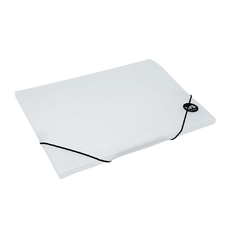 WS Document Wallet PP Elastic Closure Clear A4, , hi-res