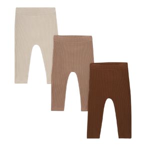 Young Original Babies' Rib Leggings 3 Pack